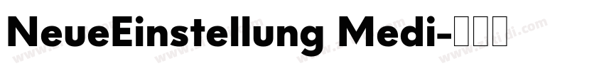 NeueEinstellung Medi字体转换 NeueEinstellung Medi字体转换